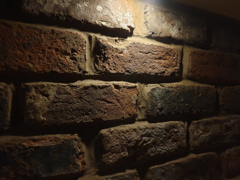 Weathered brick slips for a vintage-inspired aesthetic